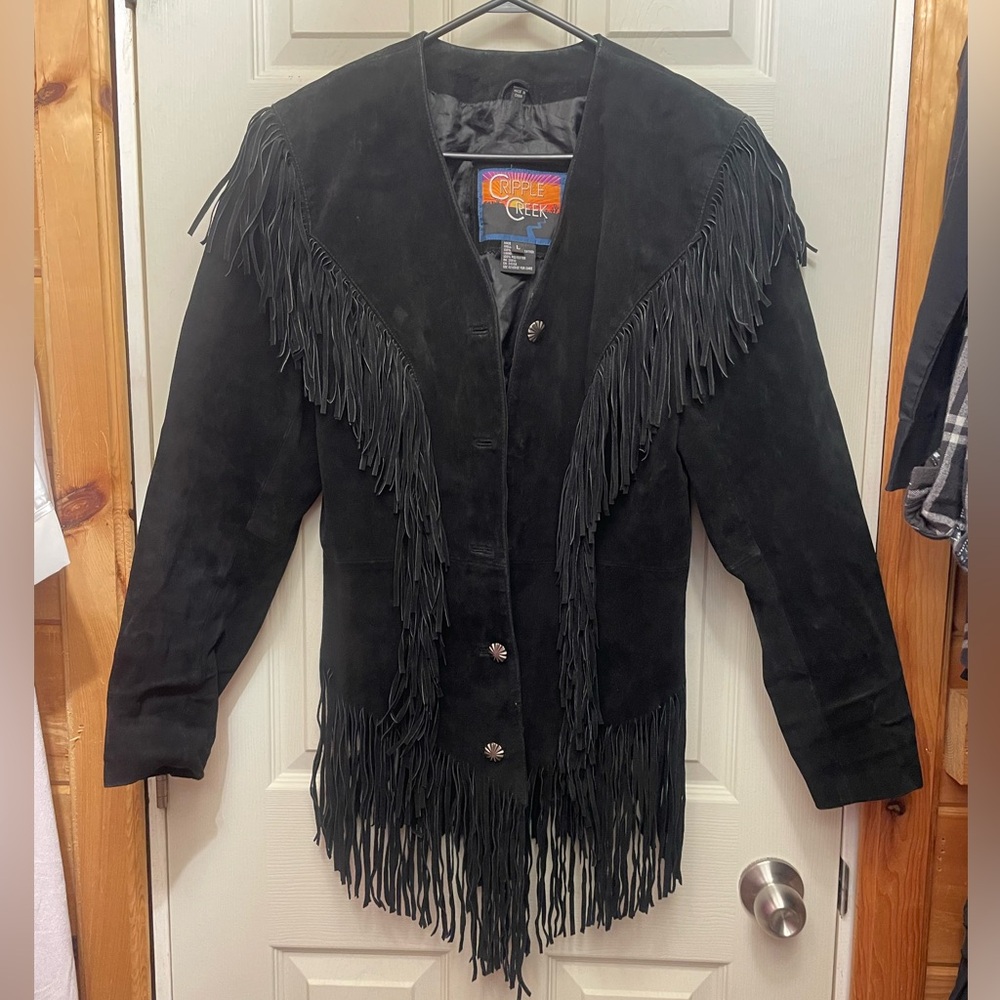 Cripple Creek suede fringe jacket
